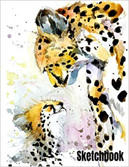 260x336 Sketchbook Cheetah And Cub - Cheetah Cub Drawing