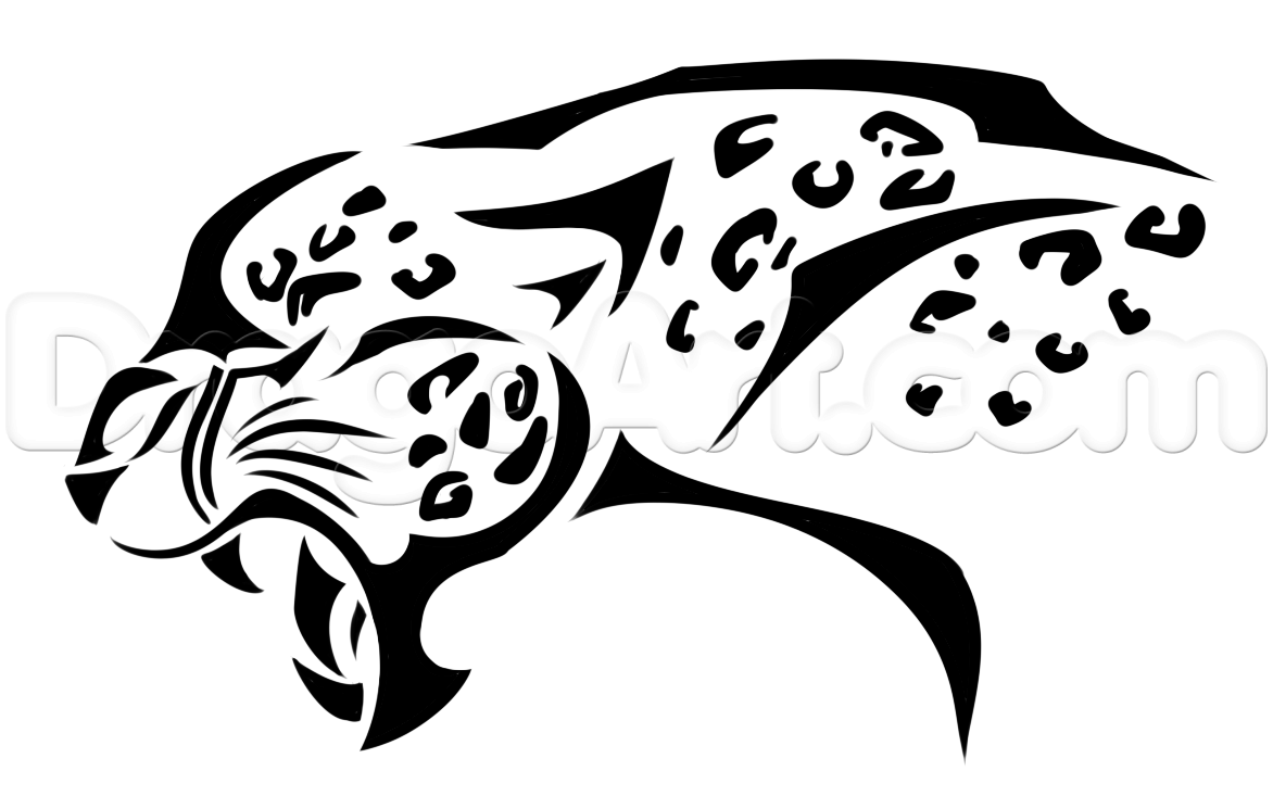 1172x733 How To Draw A Tribal Cheetah, Step - Cheetah Drawing