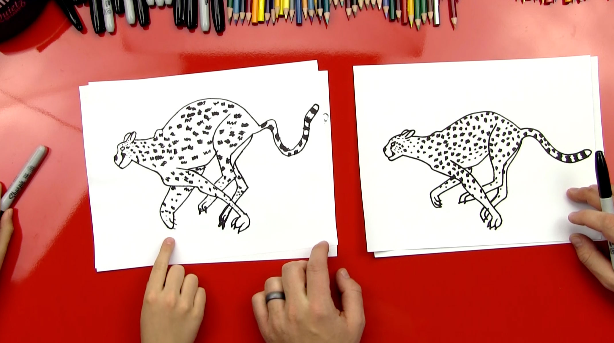 2139x1196 How To Draw A Cheetah - Cheetah Drawing For Kids