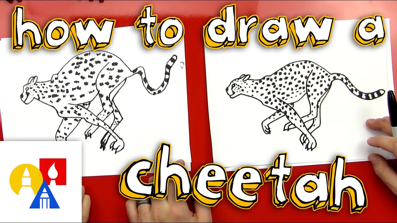 1280x720 How To Draw A Cheetah - Cheetah Drawing For Kids