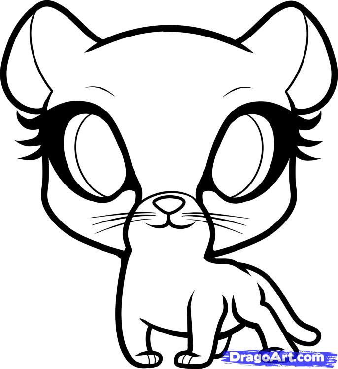 686x748 Step How To Draw A Cheetah For Kids - Cheetah Drawing For Kids