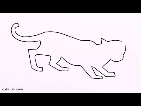 480x360 K How To Draw Cheetah For Kids Step - Cheetah Drawing For Kids