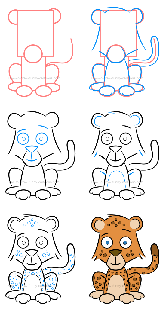 Cheetah Drawing Step By Step at Explore collection