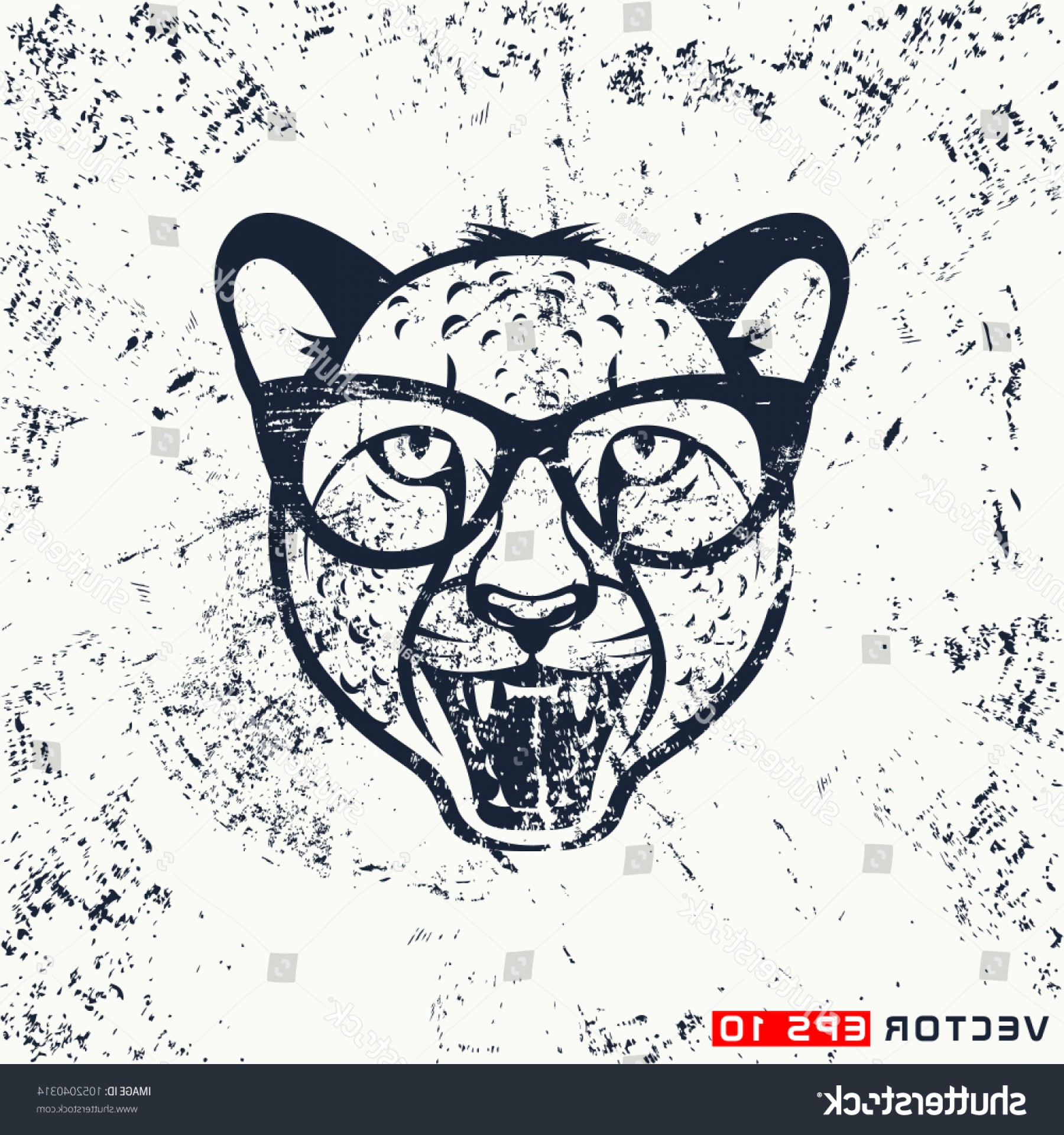 1800x1920 Vector Angry Cheetah Head Hipster Face Sohadacouri - Cheetah Head Drawing