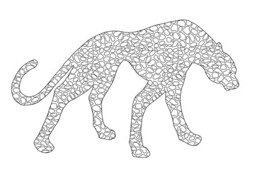 360x240 Cheetah Photos, Royalty Free Images, Graphics, Vectors Videos - Cheetah Outline Drawing