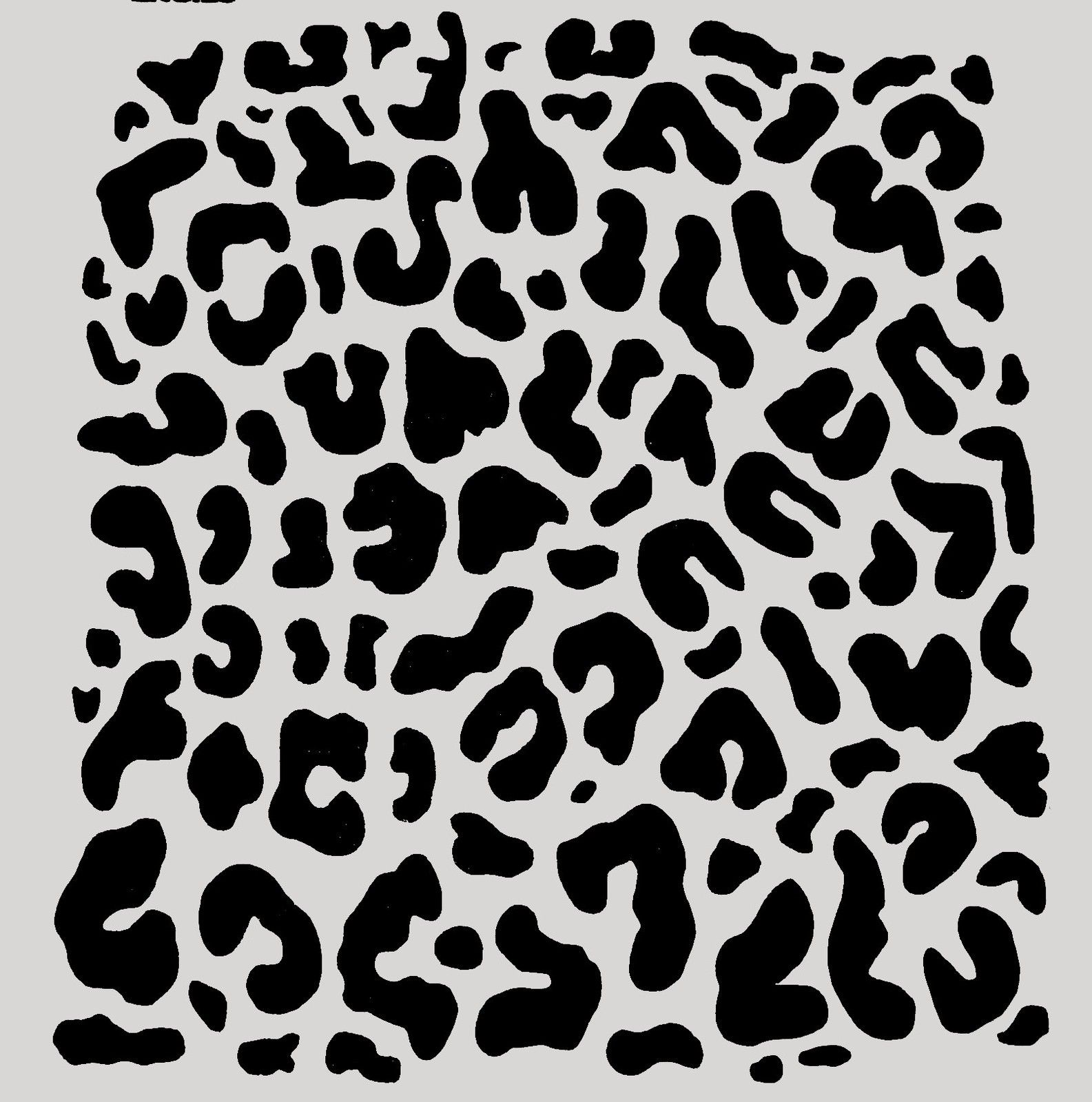 1585x1600 leopard cheetah print stencil just print out and cut out - Cheetah Print Drawing