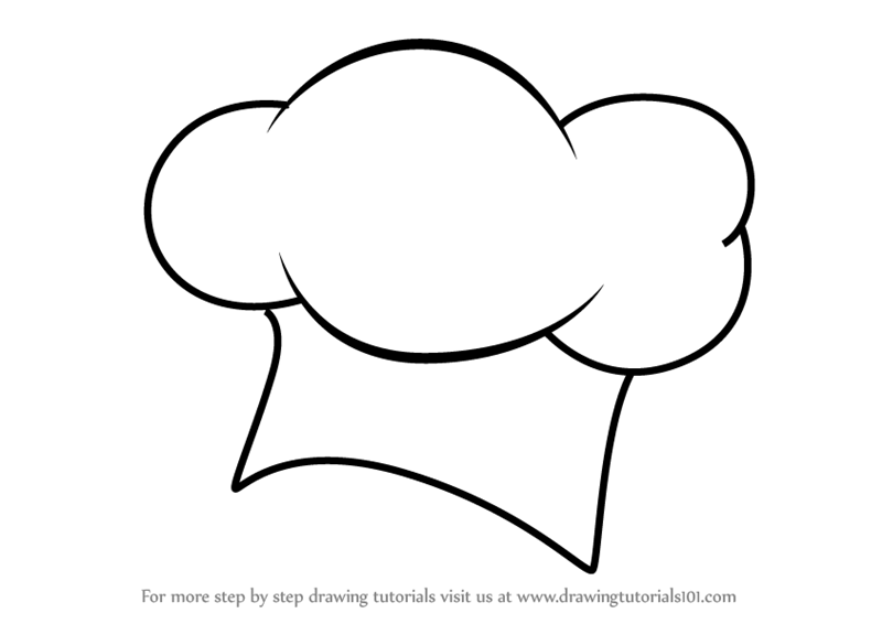 800x566 learn how to draw a chef hat - Chef Drawing