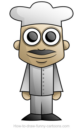 290x456 chef drawing - Chef Drawing