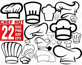 340x270 chef hat drawing etsy - Chef Hat Drawing