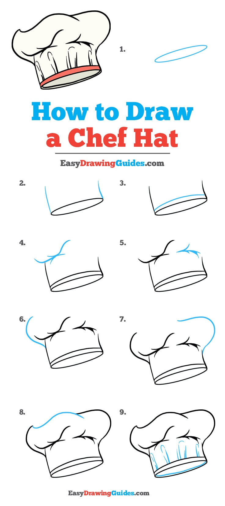 736x1655 how to draw a chef hat - Chef Hat Drawing