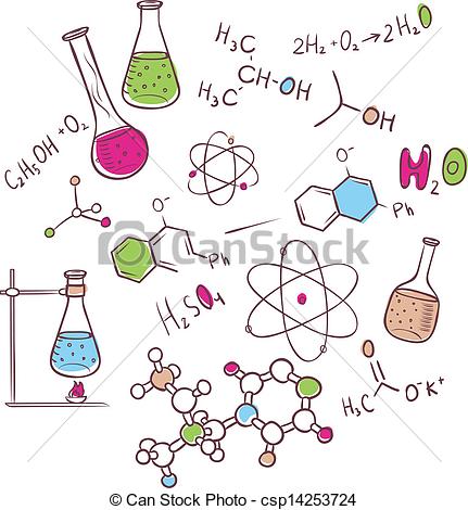 431x470 Hand Draw Chemistry Background - Chemical Drawing Free