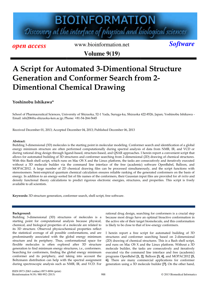850x1202 pdf a script for automated dimentional structure generation - Chemical Drawing Free