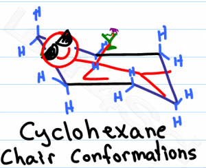 300x244 Drawing Chair Conformations And Ring Flips For Cyclohexane - Chemistry Drawing