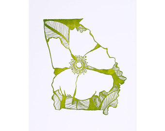 340x270 cherokee rose art etsy - Cherokee Rose Drawing