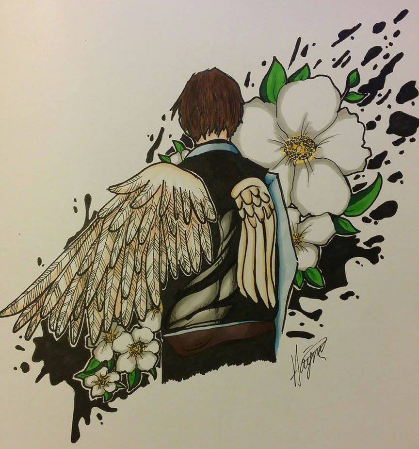 864x925 daryl dixon - Cherokee Rose Drawing