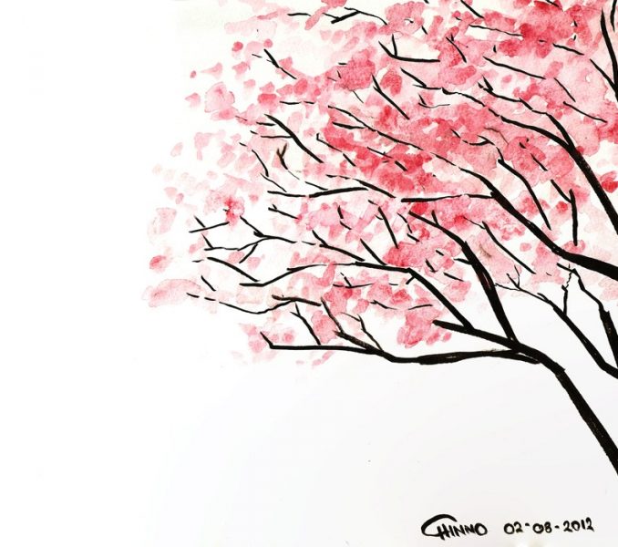 Cherry Blossom Drawing Tumblr at PaintingValley.com | Explore ...