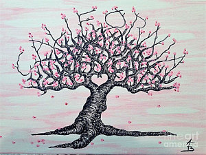 Cherry Blossom Tree Drawing at PaintingValley.com | Explore collection ...