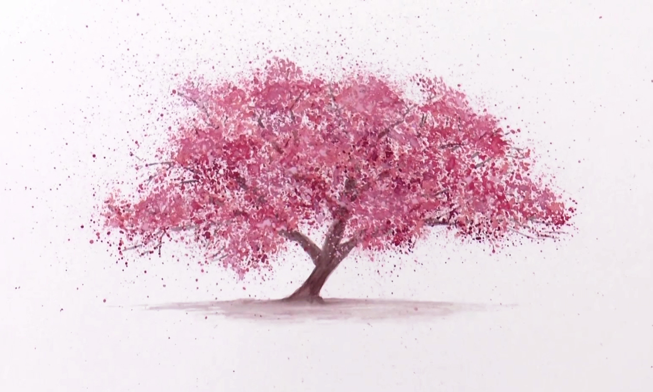 Cherry Blossom Tree Drawing at PaintingValley.com | Explore collection ...