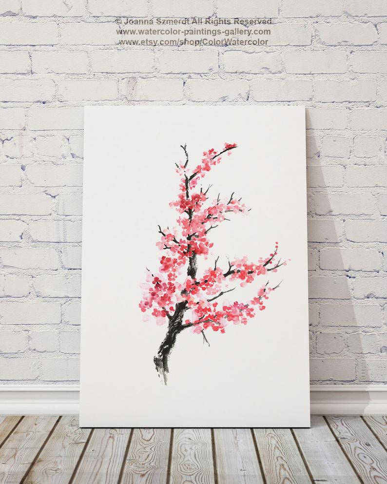 794x993 cherry blossom tree drawing abstract ink flower cherry etsy - Cherry Blossom Tree Drawing