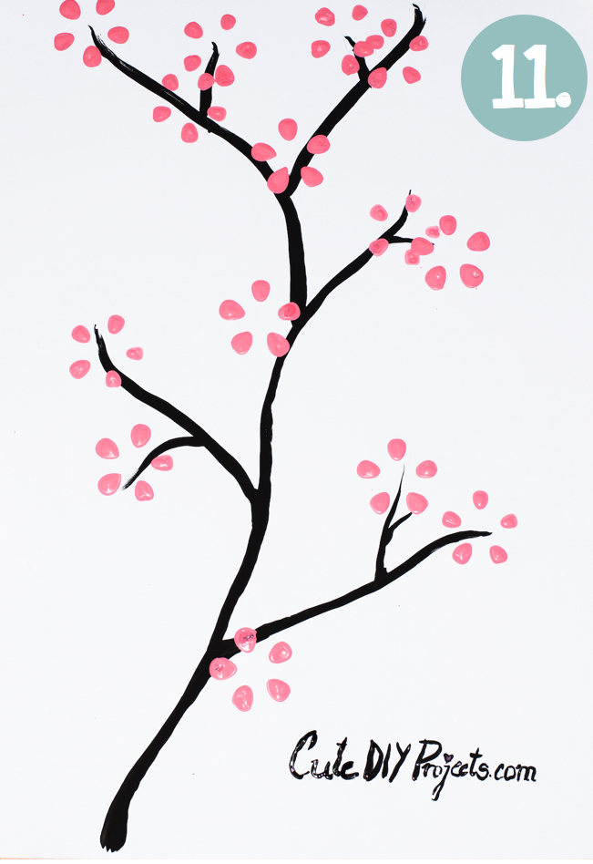 Japanese Cherry Blossom Tree Drawing Easy Sakura Painting . Cherry