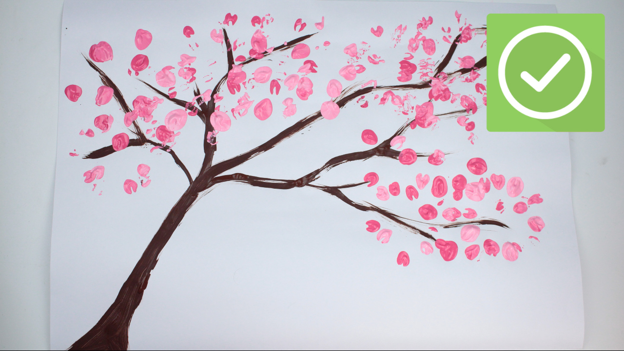 1280x720 How To Draw A Cherry Blossom Tree - Cherry Blossoms Tree Drawing