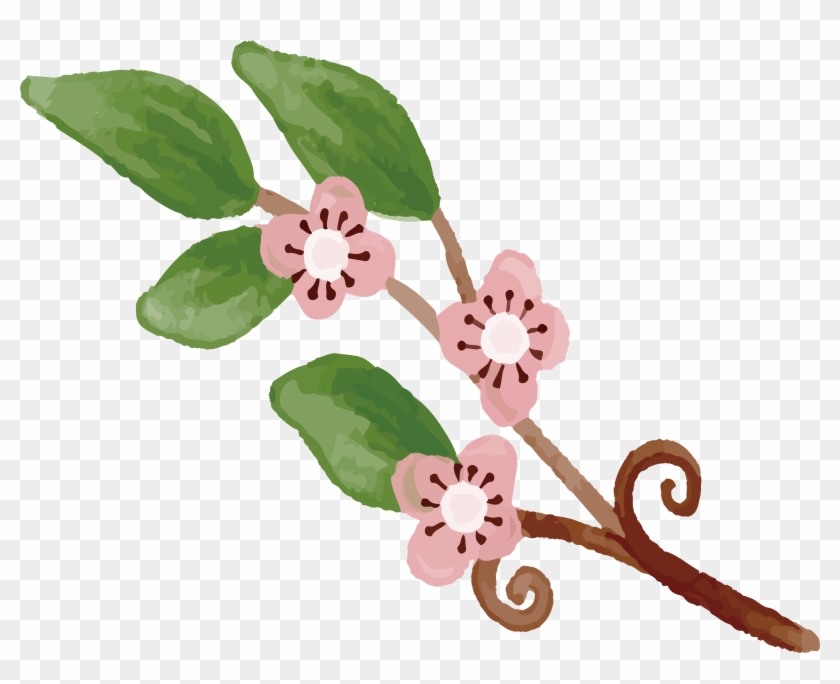 840x684 Cherry Blossom Drawing - Cherry Branch Drawing