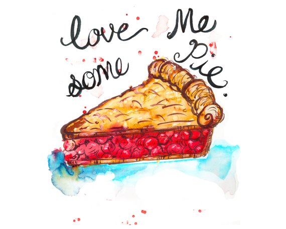 570x456 dean, supernatural, love pie, cherry pie, geek, fandom, nerd - Cherry Pie Drawing