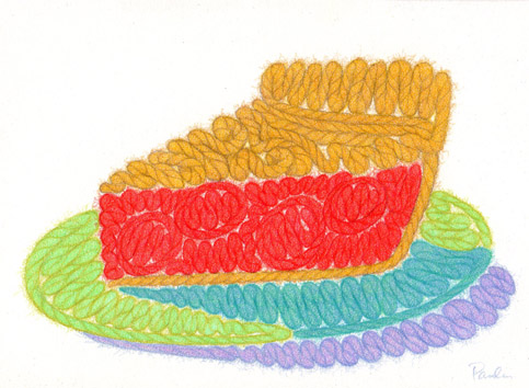 483x354 Drawing A Fine Line Cherry Pie - Cherry Pie Drawing