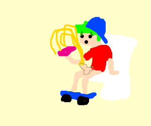 300x250 Eating A Cherry Pie While Pooping - Cherry Pie Drawing