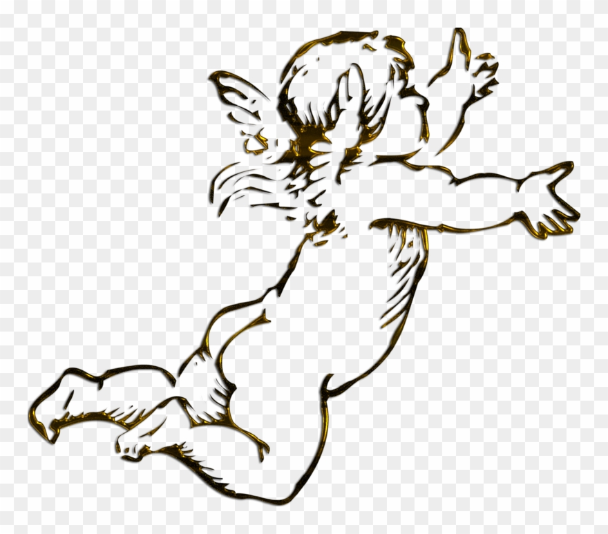 880x773 Free Cherubs Clip Art - Cherub Angel Drawing