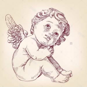 Pencil Baby Angel Drawing #yowamushi pedal #manami sangaku #baby angel #this artist draws the prettiest manami #and aren't his climber socks the most delightful? pencil baby angel drawing
