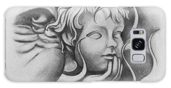 600x309 Stone Cherub Angel Galaxy Case For Sale - Cherub Angel Drawing