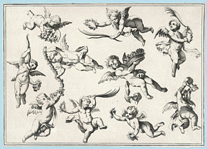 300x216 a selection of cherubs in various drawing - Cherub Drawing