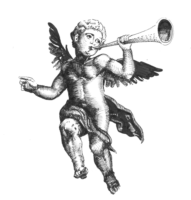 800x838 cherub drawing pencil for free download - Cherub Drawing