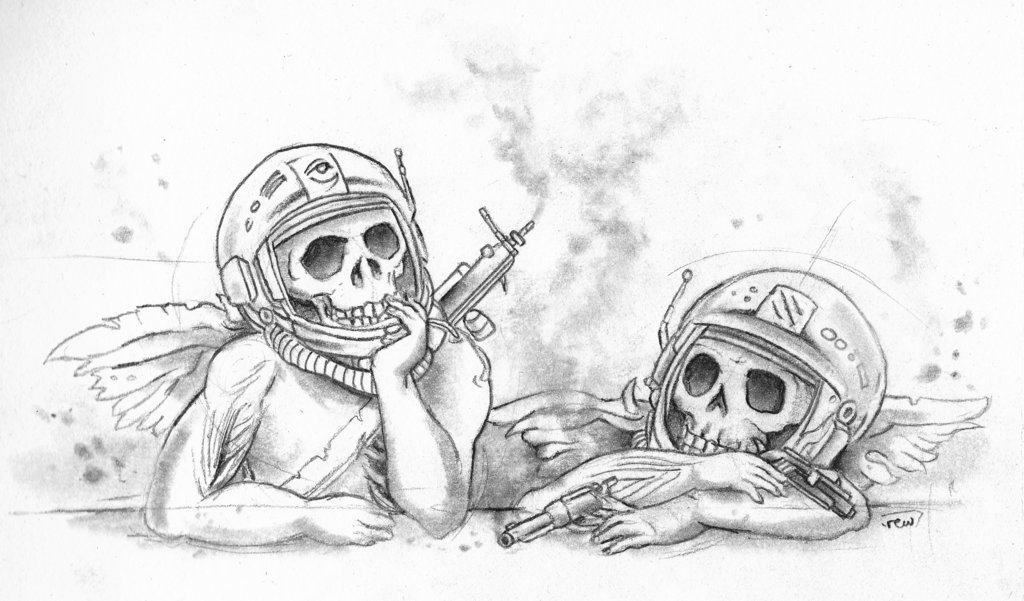 1024x601 cherub drawing for free download - Cherub Drawing