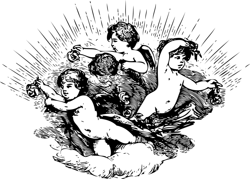 1047x750 Cherub Tattoo Artist Angel Flash Cc0 - Cherub Line Drawing