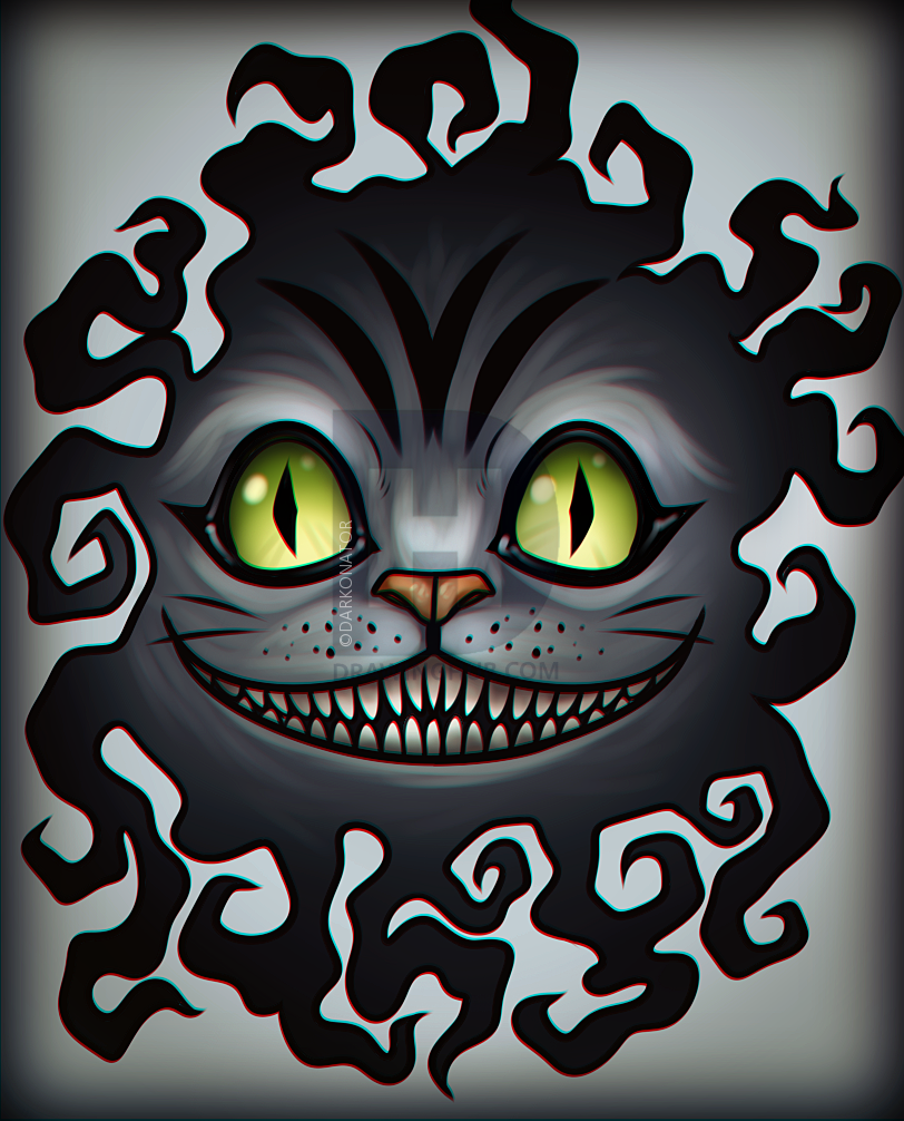 812x1006 how to draw the cheshire cat tattoo, step - Cheshire Cat Drawing