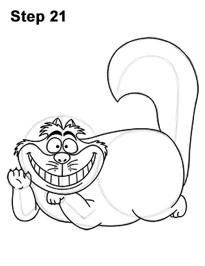300x388 how to draw the cheshire cat - Cheshire Cat Drawing