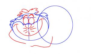 302x181 how to draw how to draw the cheshire cat from alice in wonderland - Cheshire Cat Smile Drawing