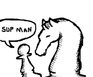 300x250 Chess Knight Drawing - Chess Knight Drawing