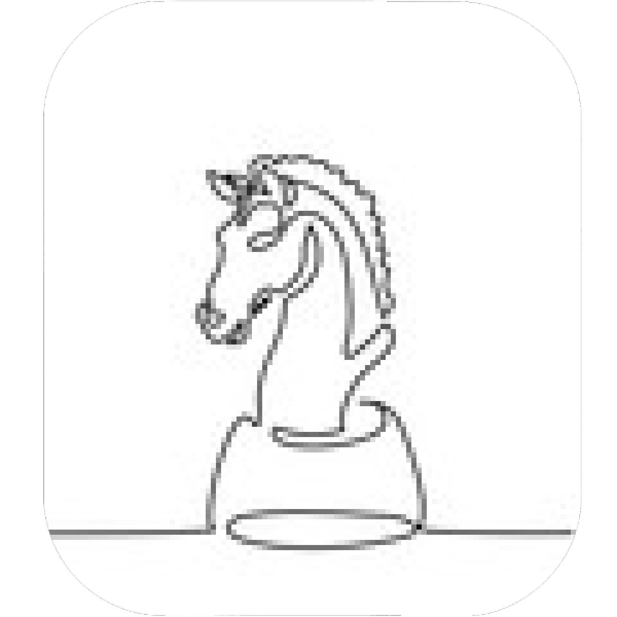 1200x1200 Designs Mein Mousepad Design Mousepad Selbst Designen - Chess Knight Drawing