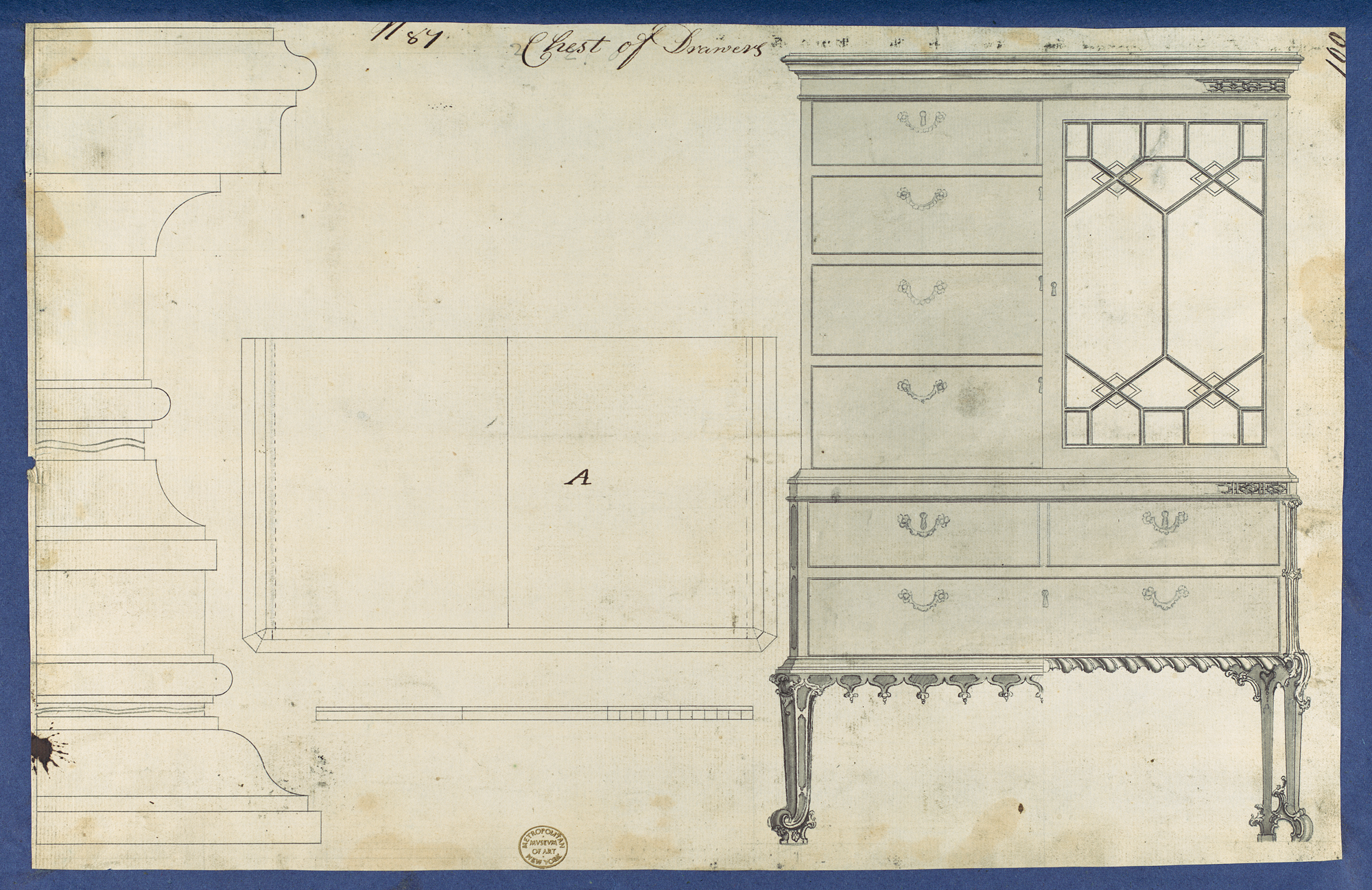 2000x1297 chest of drawers, from chippendale drawings, vol ii thomas - Chest Of Drawings