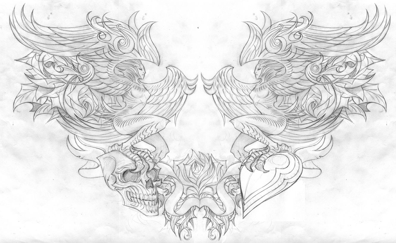 1331x816 For Chest Tattoos For Women Drawings Displaying Images - Chest Of Drawings