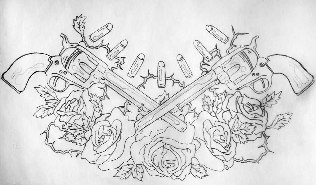 1200x702 gun chest piece web tattoo share tat ideas chest piece - Chest Tattoo Drawings