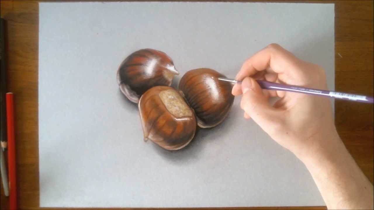 1280x720 Speed Drawing Chestnuts - Chestnut Drawing