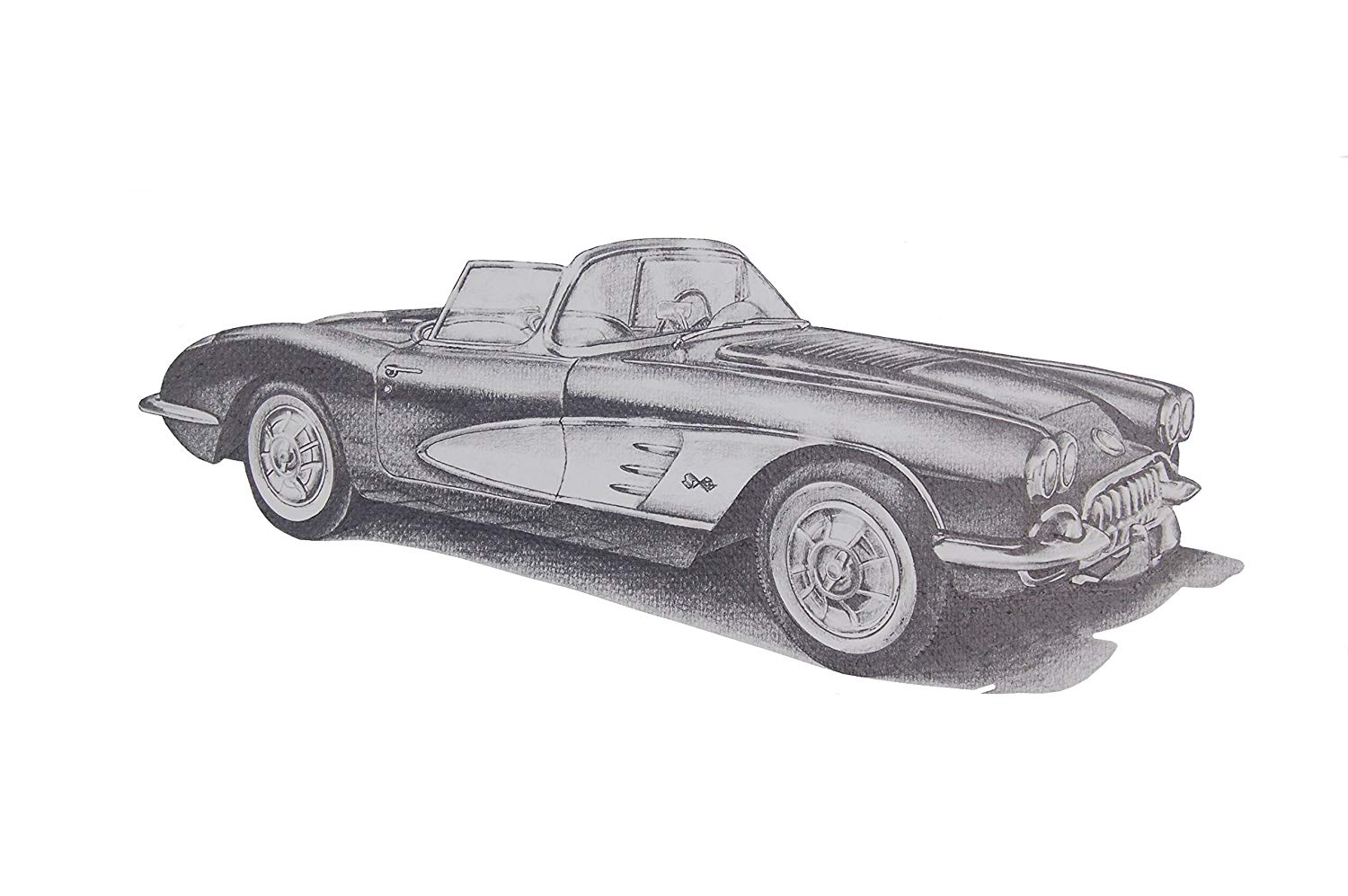 Chevrolet Corvette Drawing at PaintingValley.com | Explore collection ...