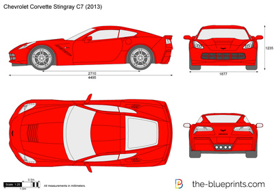 400x279 chevrolet corvette stingray vector drawing - Chevrolet Corvette Drawing