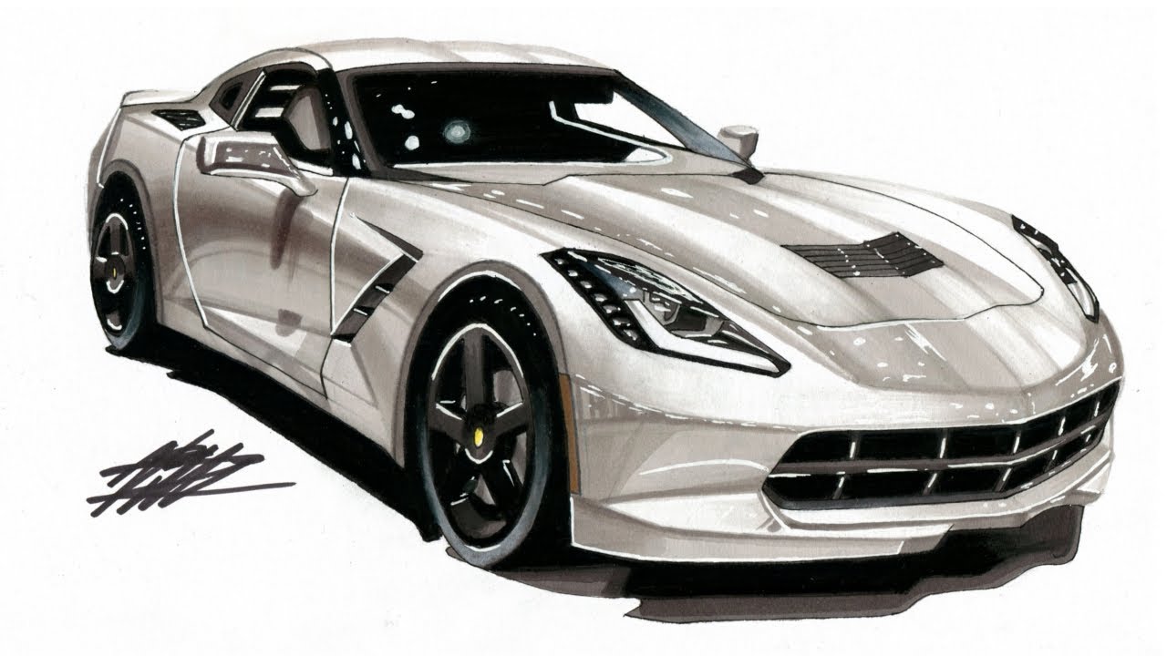 Chevrolet Corvette Drawing at Explore collection