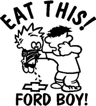 317x350 eat this ford boy, calvin getting hit for peeing on a chevy bow - Chevy Bowtie Drawing