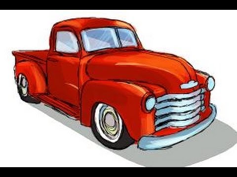 480x360 How To Draw A Chevy Truck - Chevy C10 Drawing
